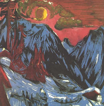 Moonlit Night by Ernst Ludwig Kirchner